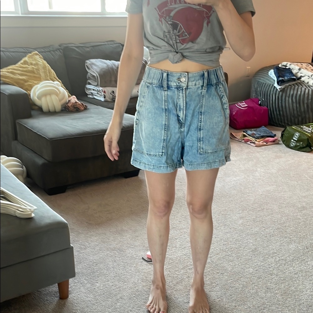 GAP Light Blue Jean Shorts for Women